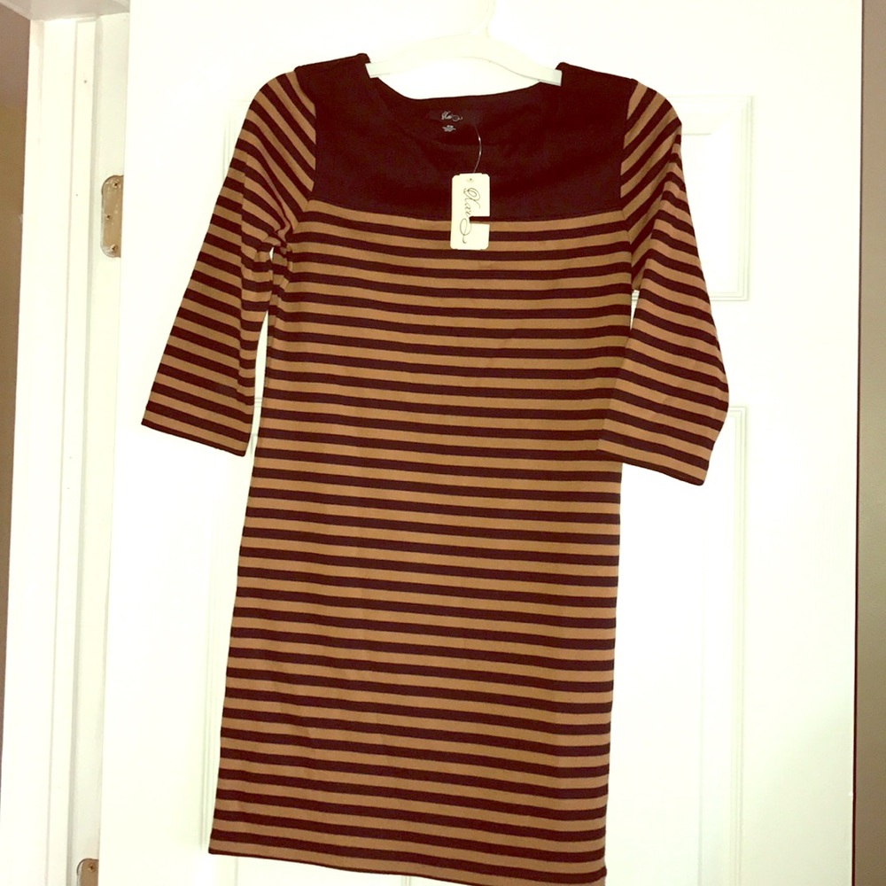 Forever 21 brown and black dress